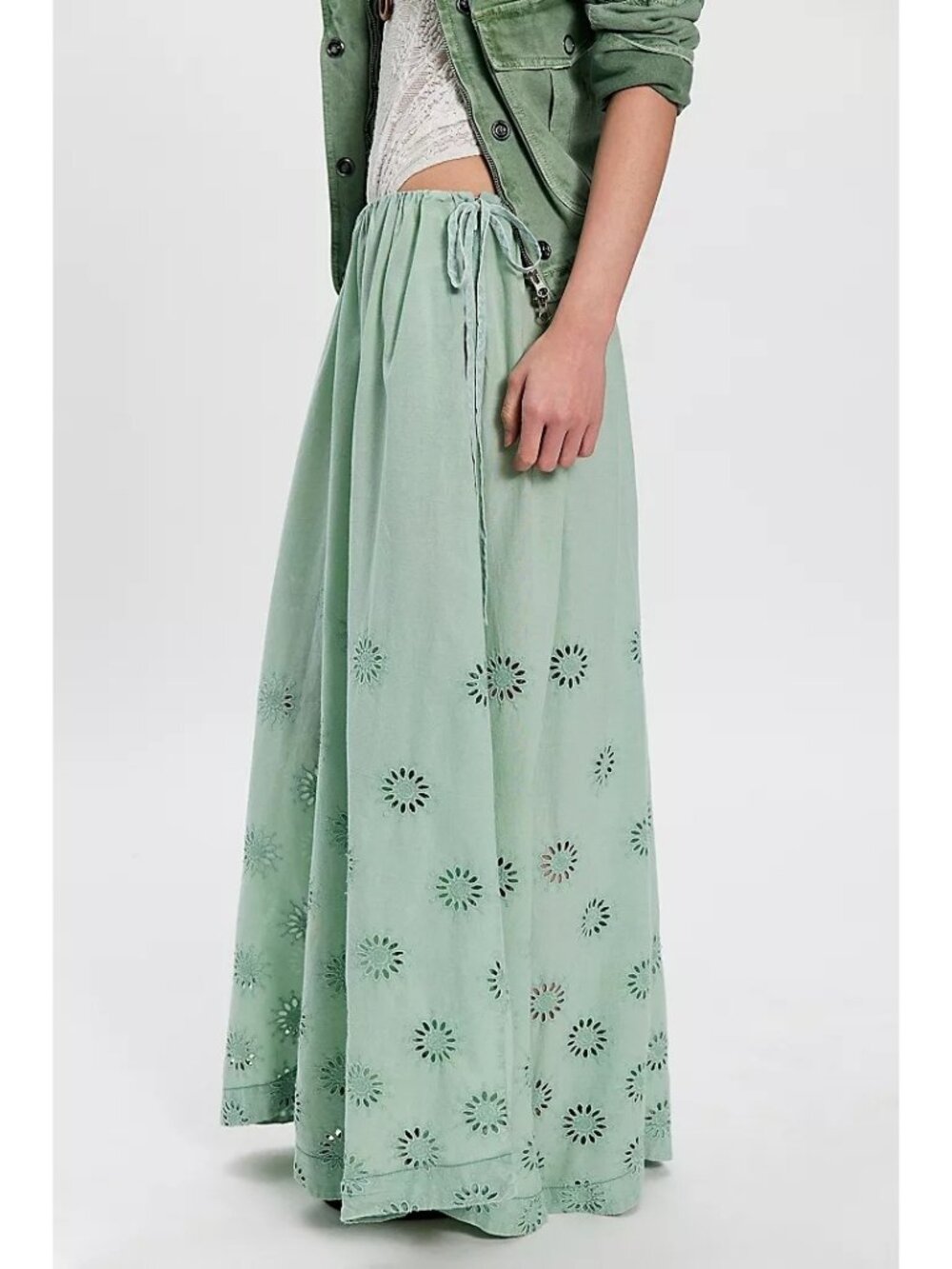 Free People Sweet Serenade Wide Leg Pants Boho Chic Hippie Festival 70s Womens 2